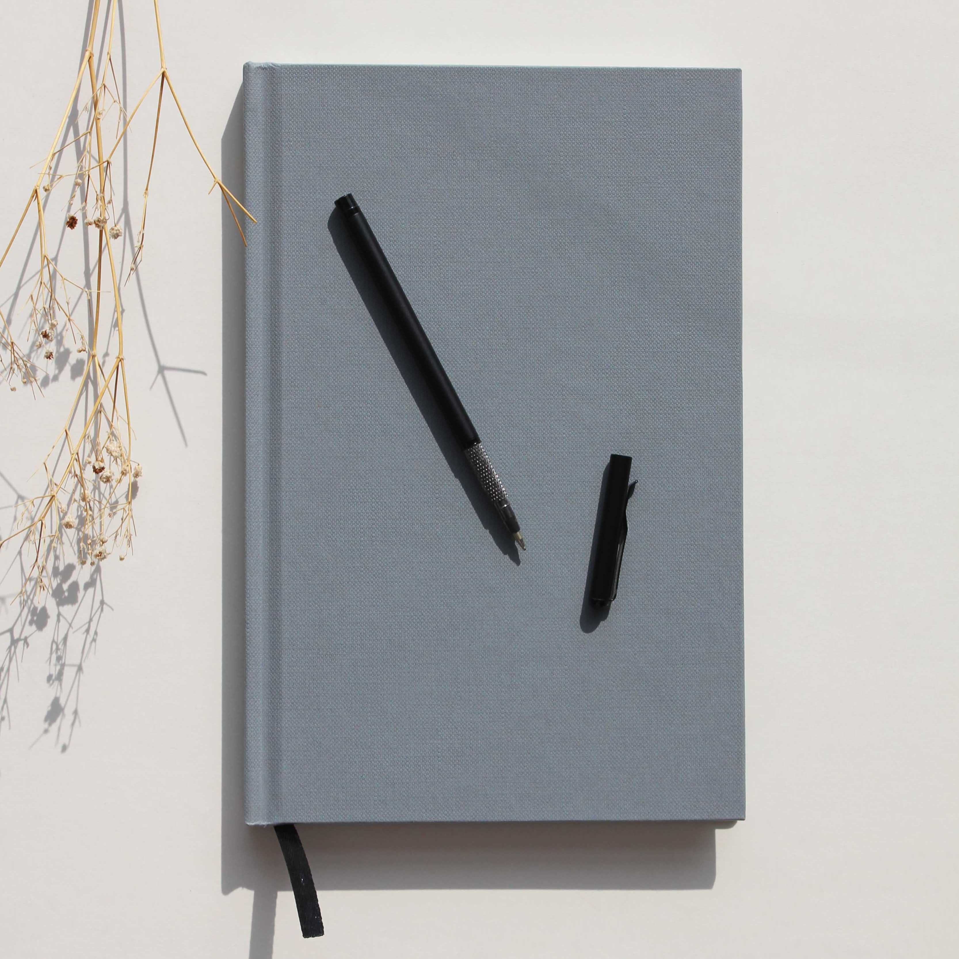 A5 Grey Hardbound Notebook