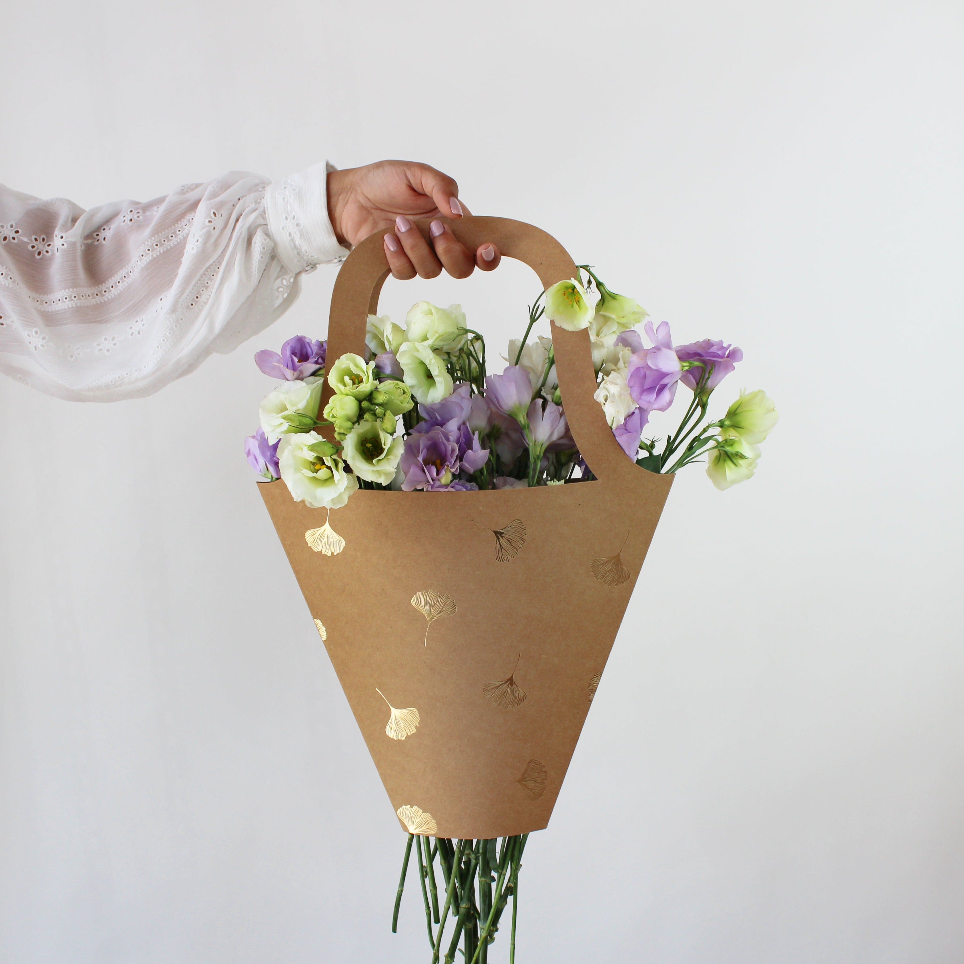 Assorted Flower bags foiled (set of 4)