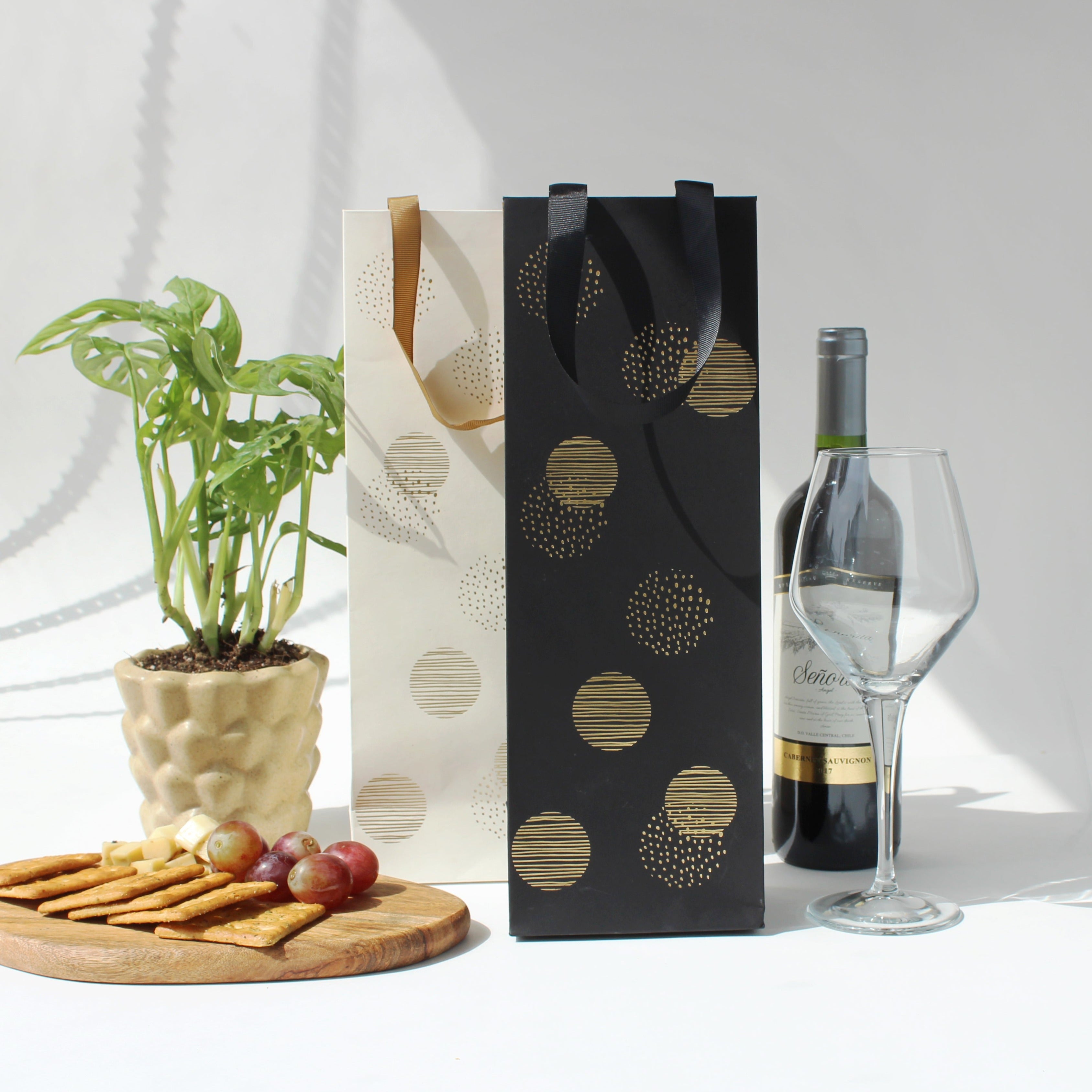 Assorted wine bags (foiling) (set of 6)