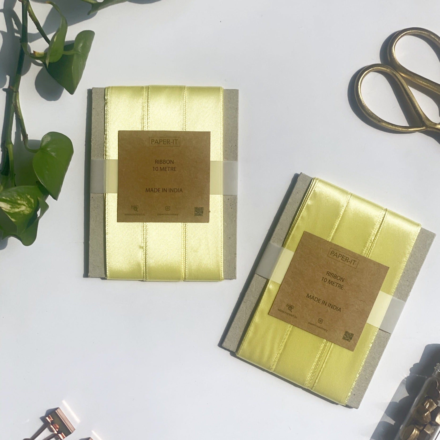 Green Satin Ribbon (10 metre) - PAPER-IT