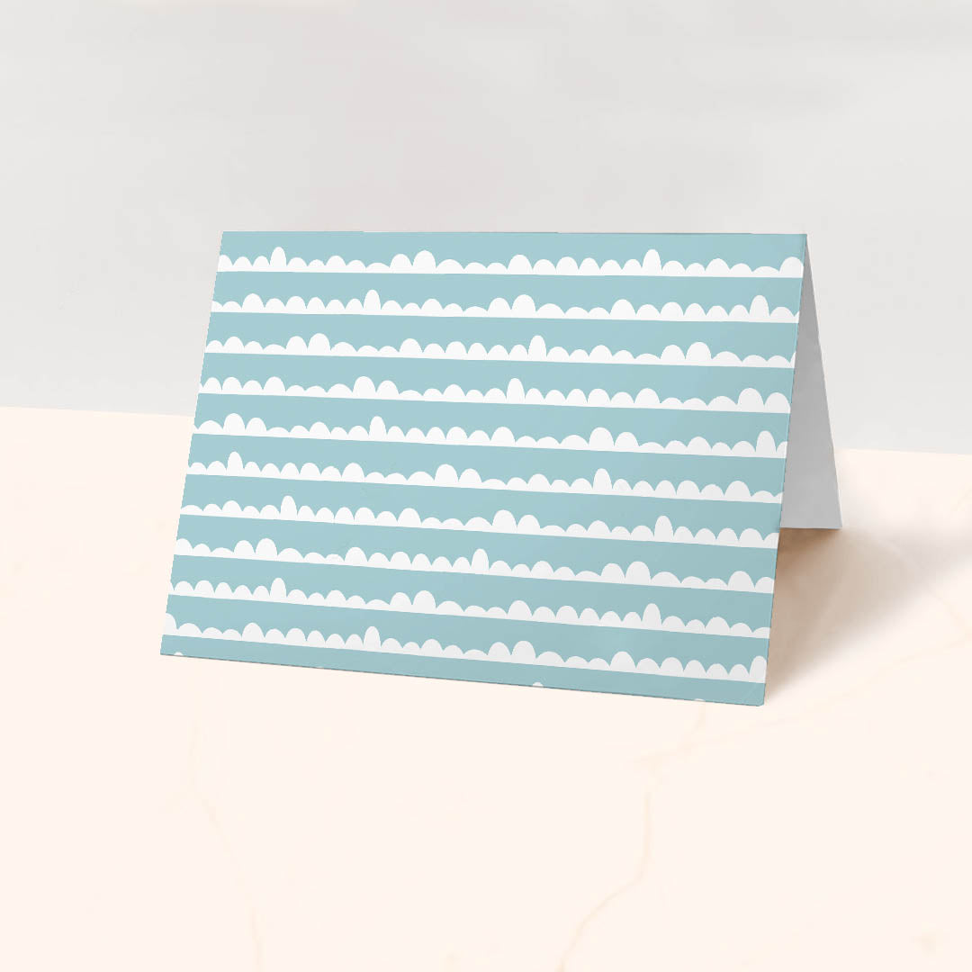 Acqua wrapping sheets+note cards<br/>(set of 5) - PAPER-IT