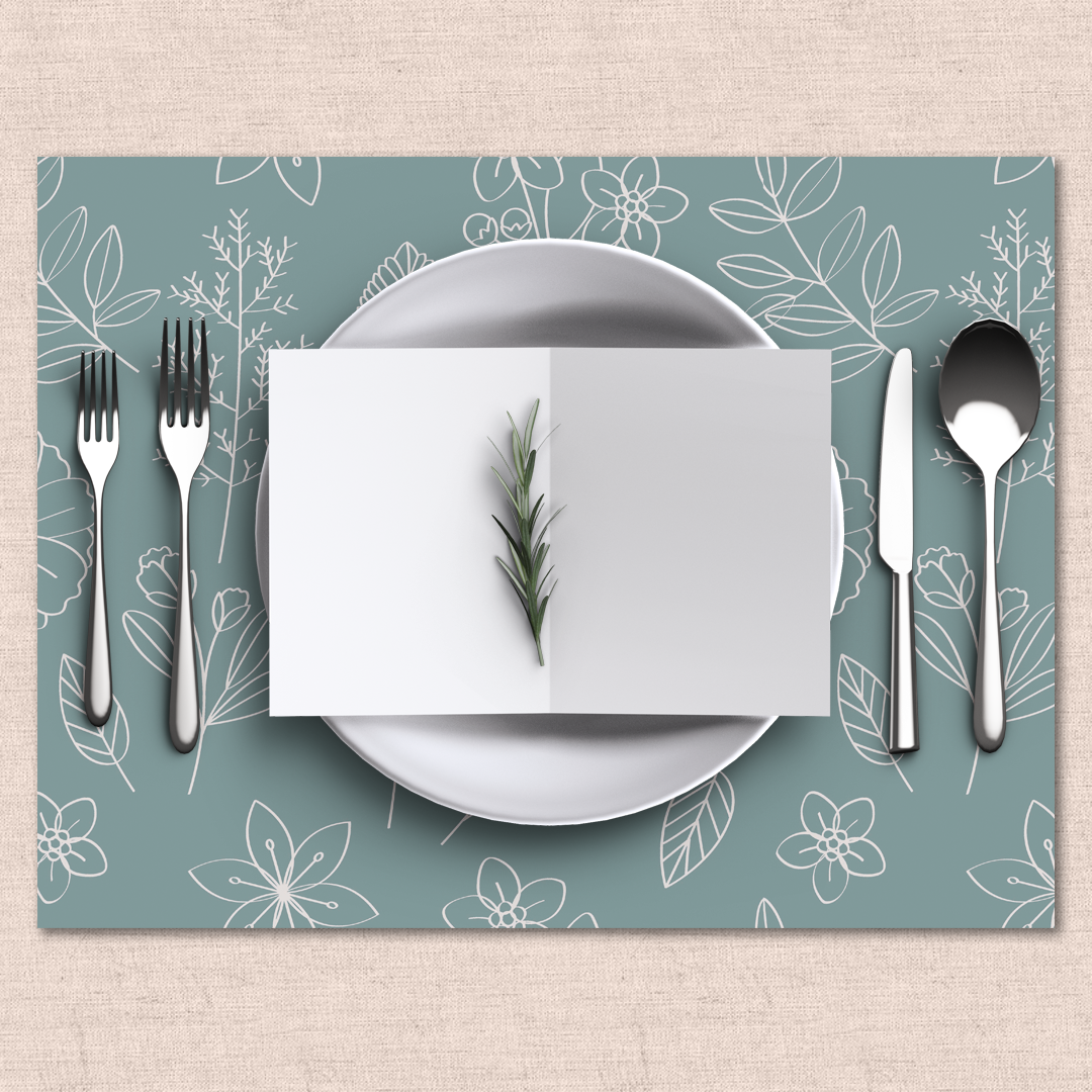Floral Paper Tablemats <br/> Set of 50 - PAPER-IT