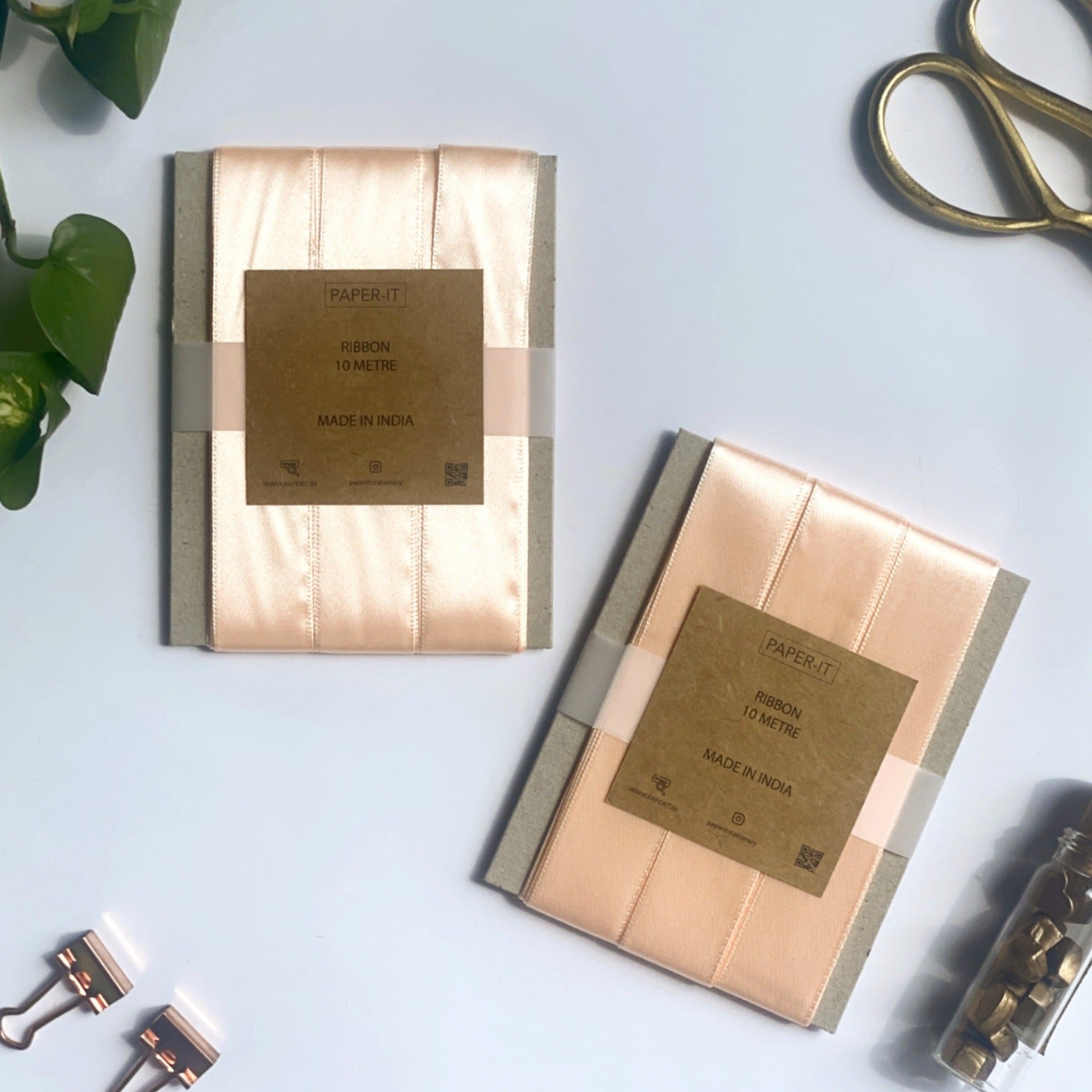 Peach Satin Ribbon (10 metre)