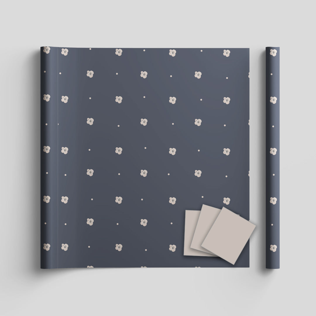 Blue wrapping sheets+note cards<br/>(set of 5) - PAPER-IT