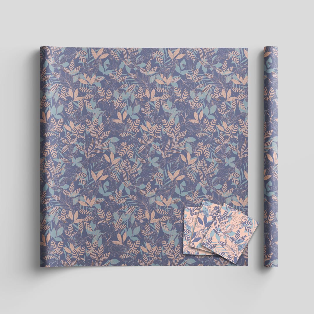 Bloom wrapping sheets+note cards<br/>(set of 5) - PAPER-IT