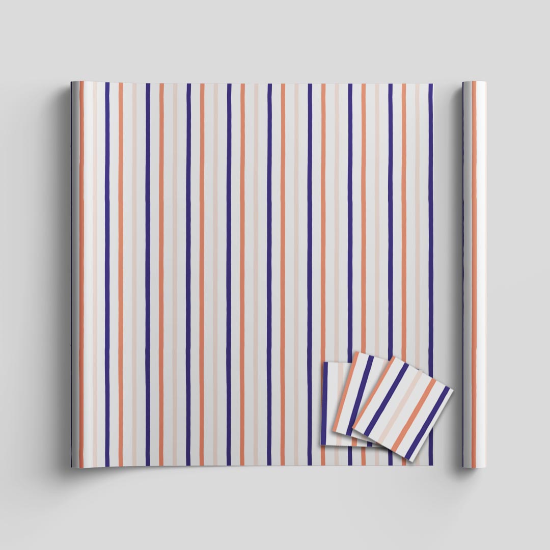 Lines wrapping sheets+note cards<br/>(set of 5) - PAPER-IT
