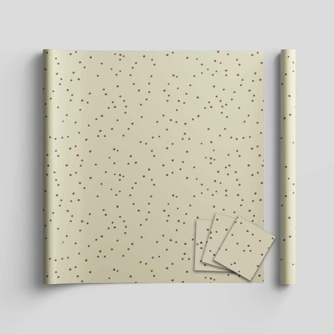 Polka dots wrapping sheets+note cards<br/>(set of 5) - PAPER-IT