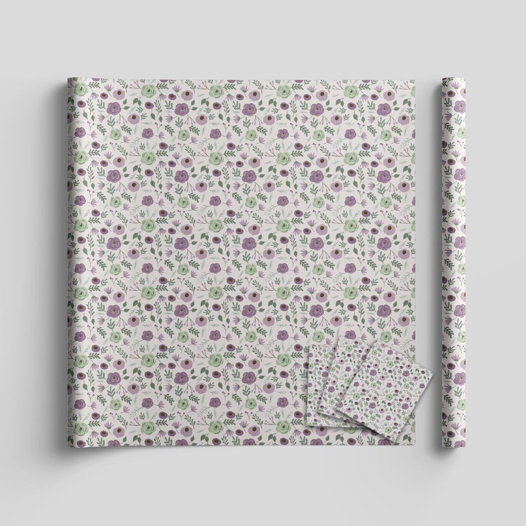 Wildflower wrapping sheets+note cards <br/> (set of 5) - PAPER-IT