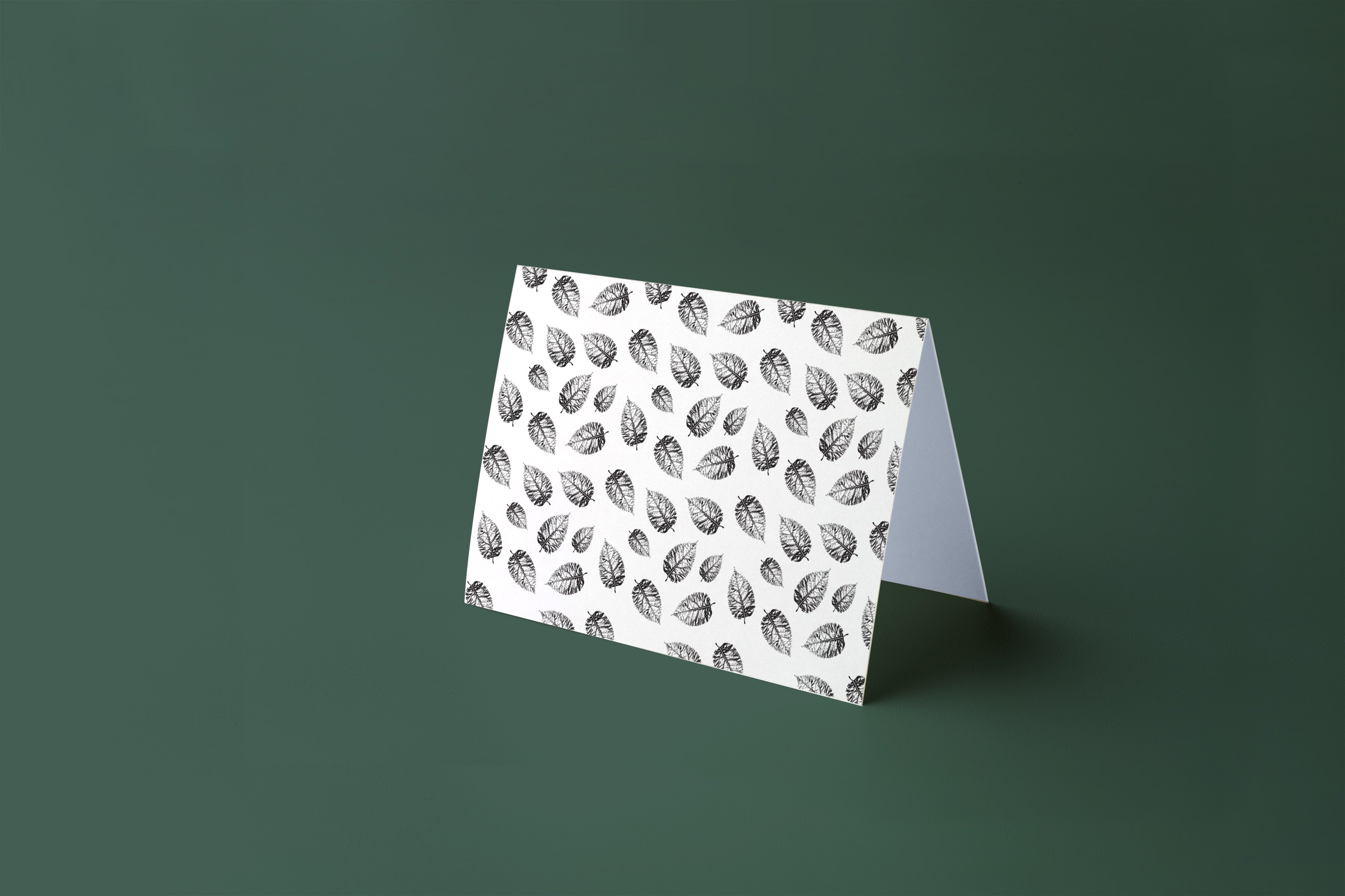 Forest leaves wrapping sheets+note cards <br/> (set of 5) - PAPER-IT