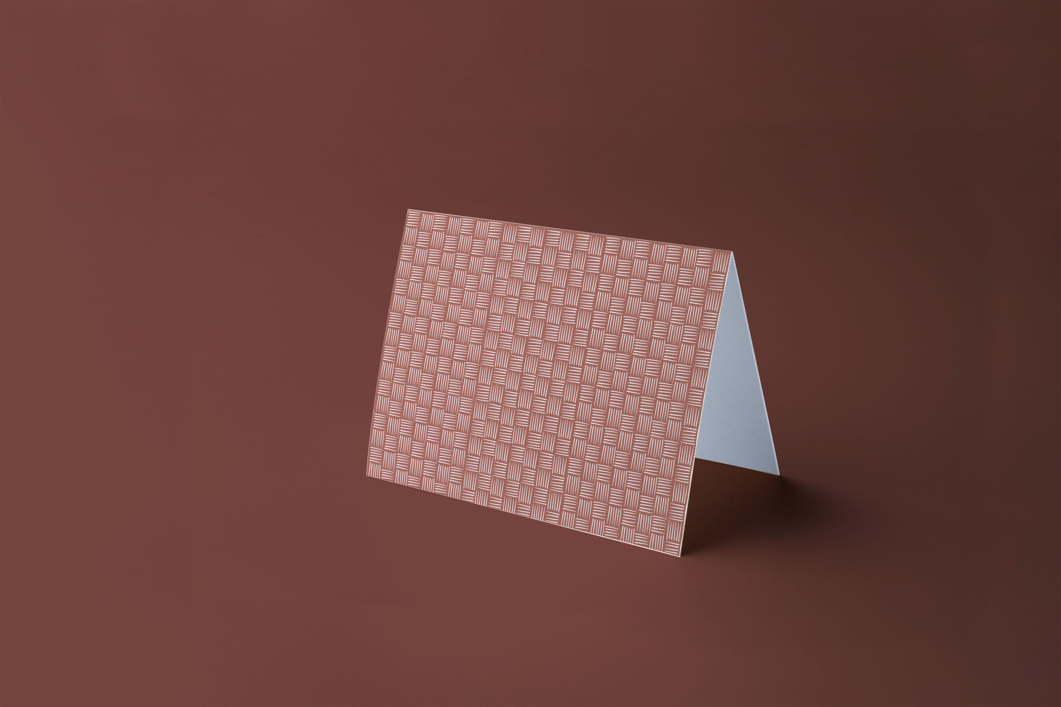 Burnt brick wrapping sheets+note cards<br/>(set of 5) - PAPER-IT
