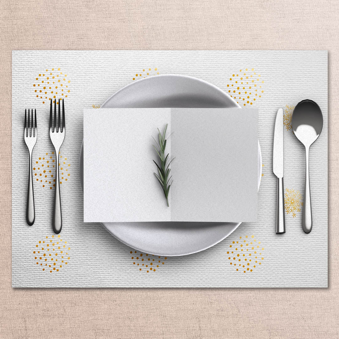 Dandelion Tablemats (Gold Foiling) <br/> Set Of 50 - PAPER-IT