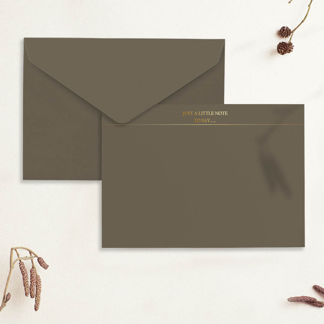 Just a little note (foiled) cards <br/> set of 5