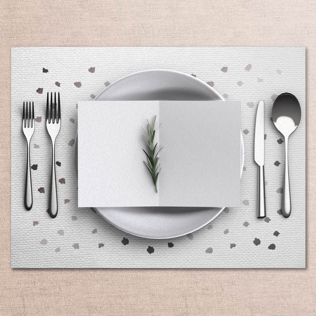 Blaze Tablemats (Silver Foiling) <br/> Set Of 50 - PAPER-IT