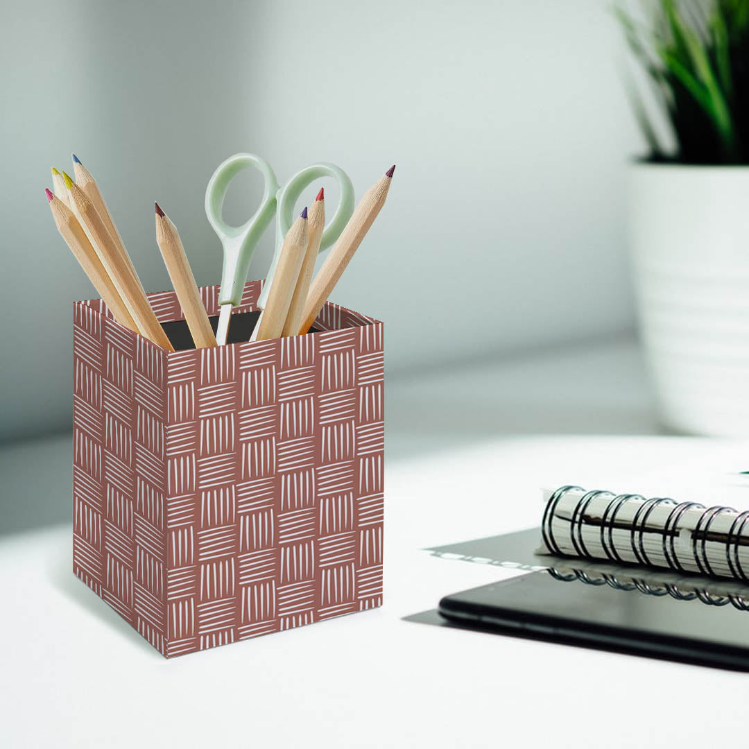 Burnt Brick Pen Holder