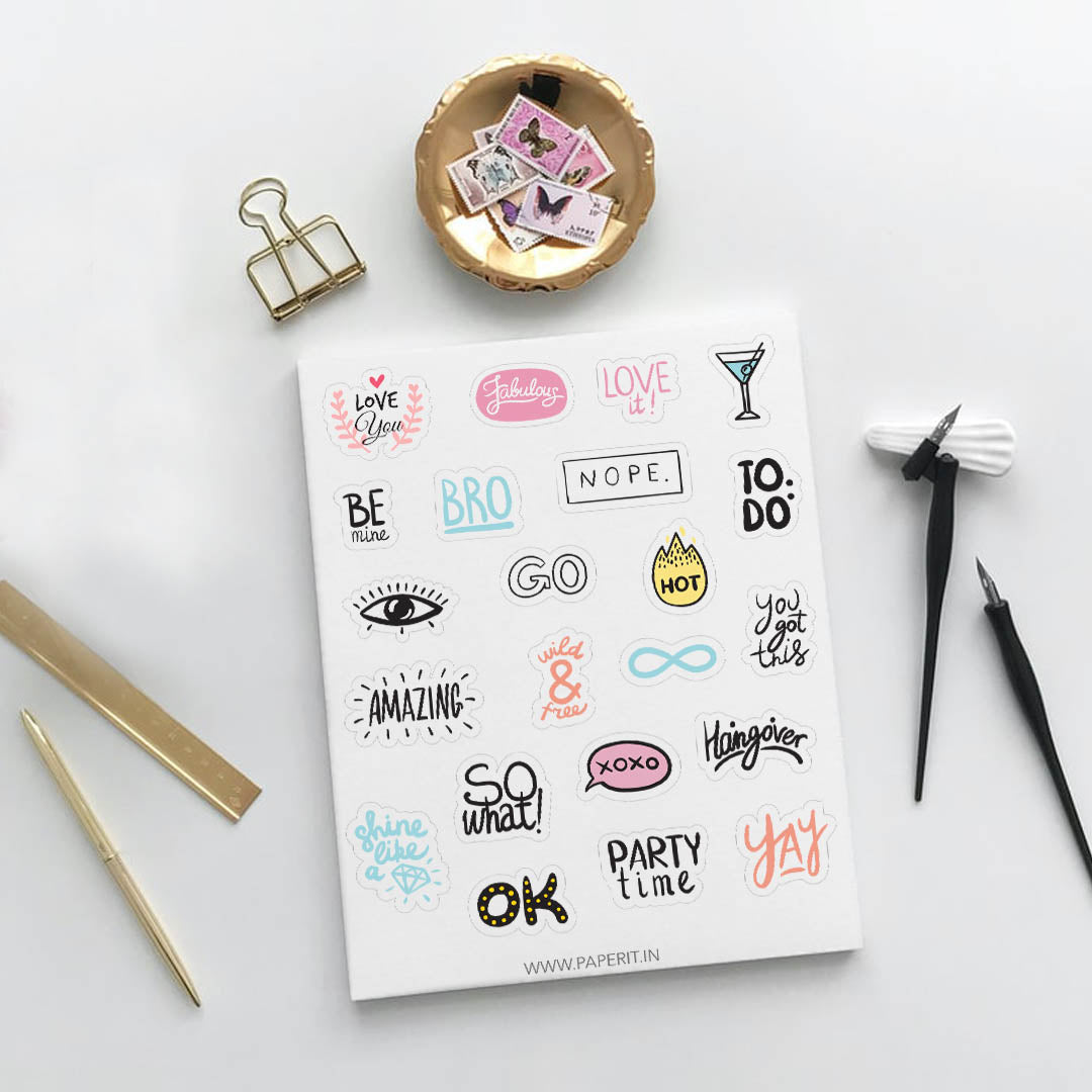 Cute stickers <br/> (Set Of 3) - PAPER-IT