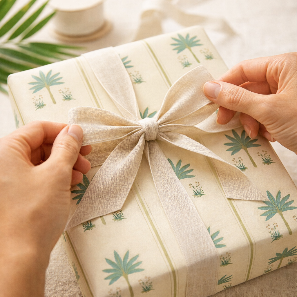Palm lines wrapping sheets+note cards