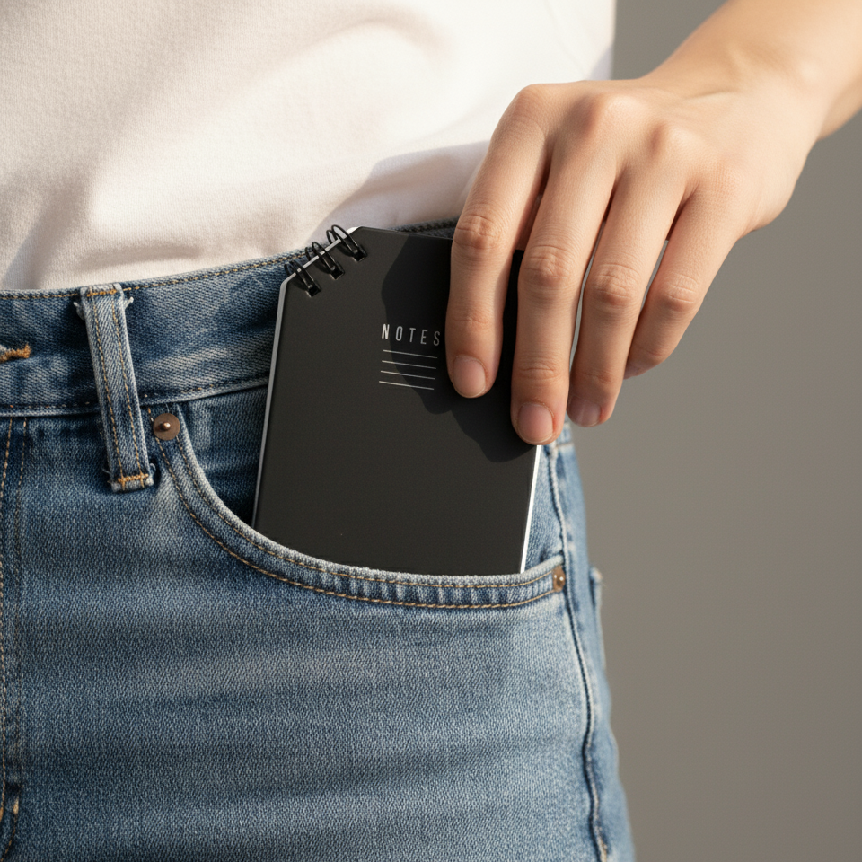 Black Pocket Diaries (Set Of 2)
