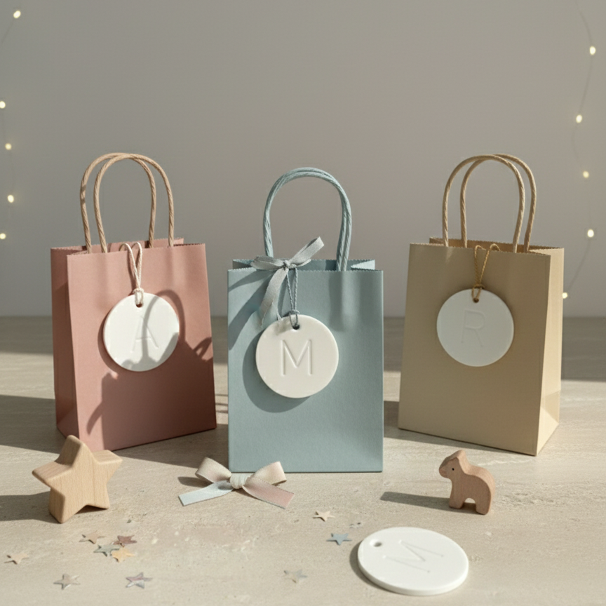 Alphabet Debossed Tags — Set of 26