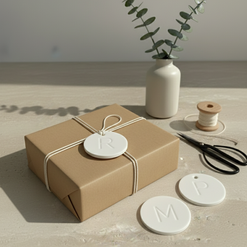 Alphabet Debossed Tags — Set of 26