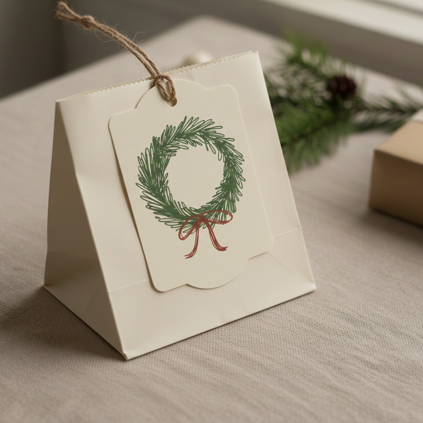 Holiday home tags (set of 12)