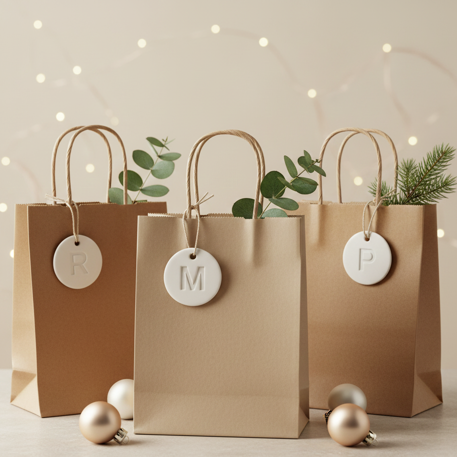 Alphabet Debossed Tags — Set of 26