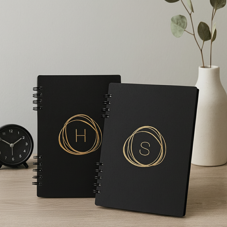 The Initial Notebook (Gold foiling)