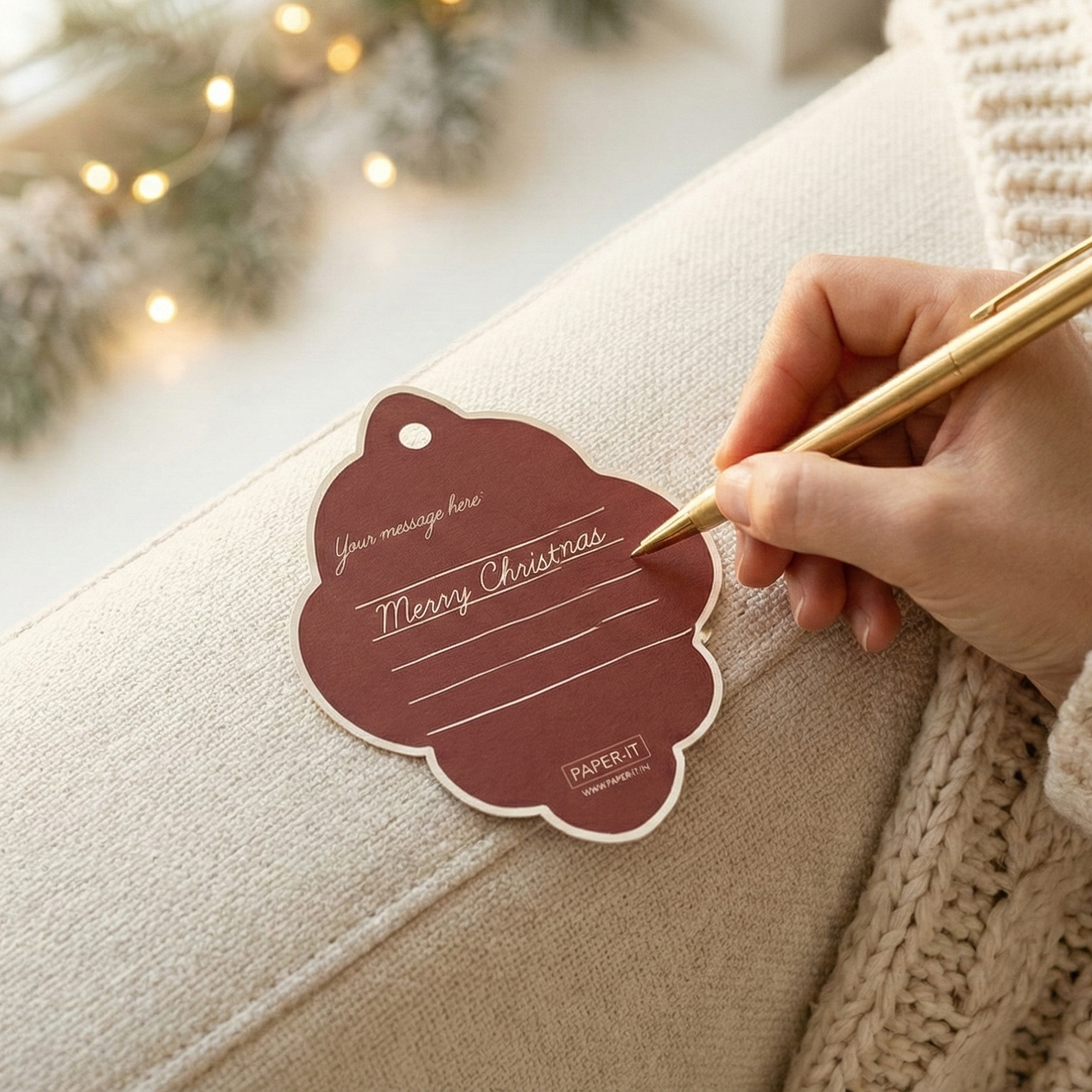 Holiday home tags (set of 12)