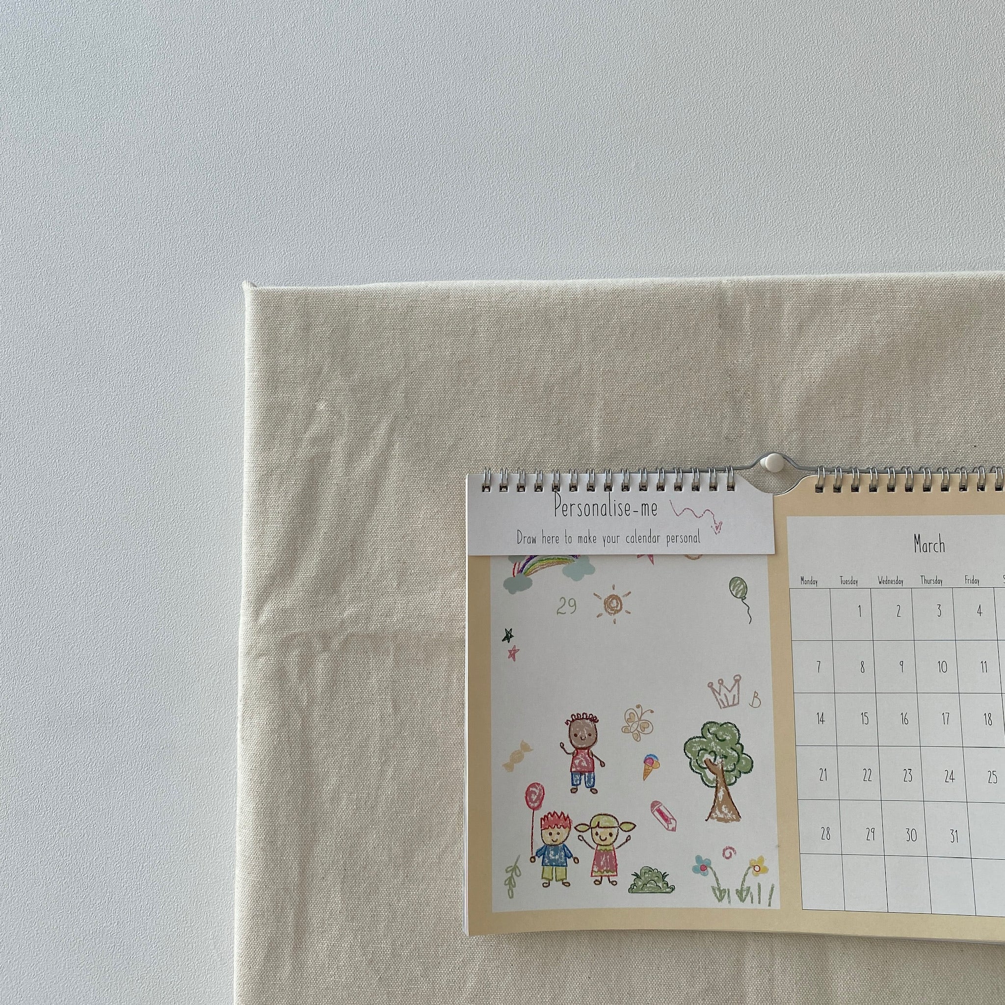 Tiny tales personalised wall calendar