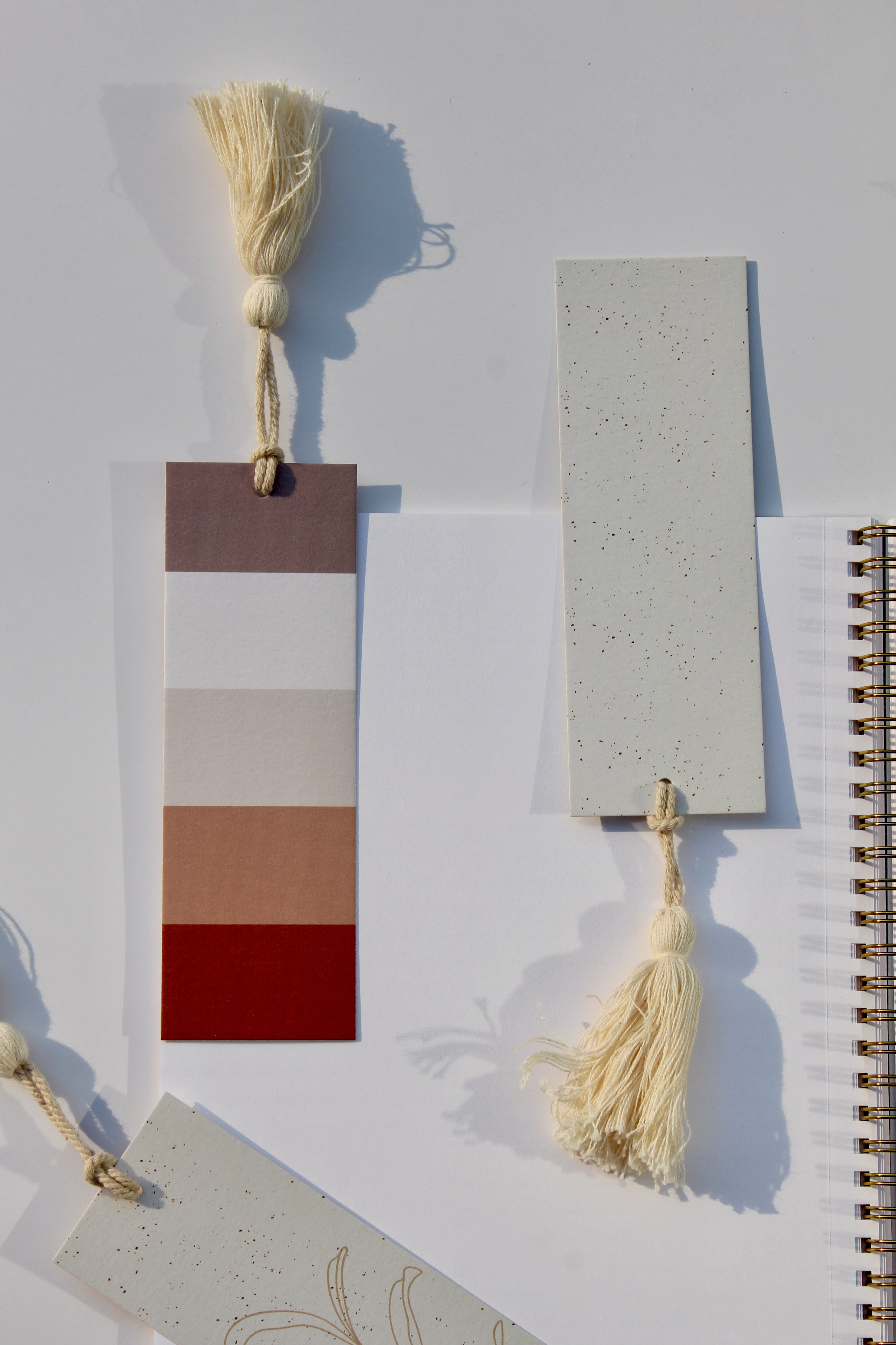 Palette + Cream tan bookmarks (set of 6)