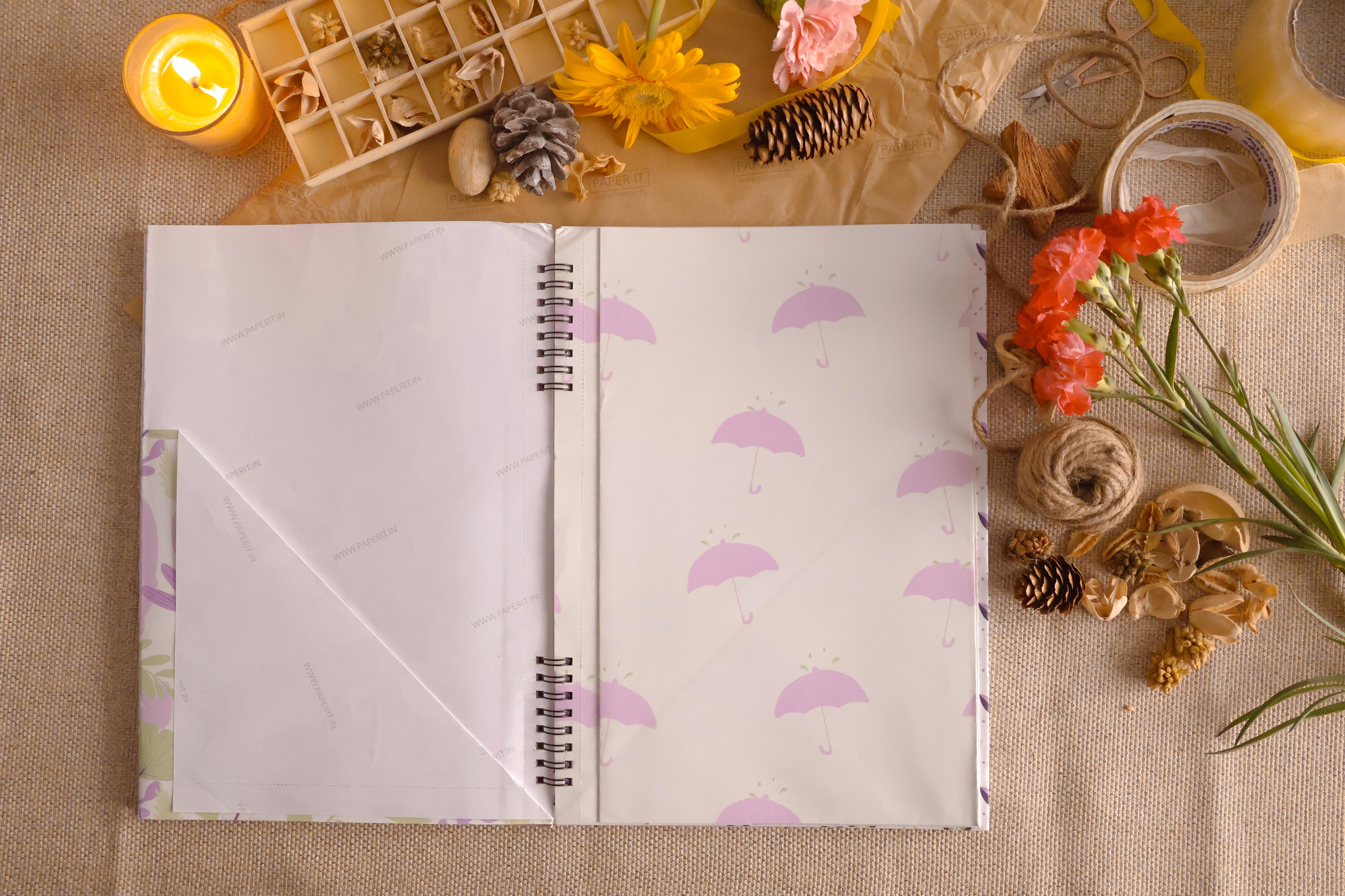 Lilac Wrapping sheet book (10 sheets)