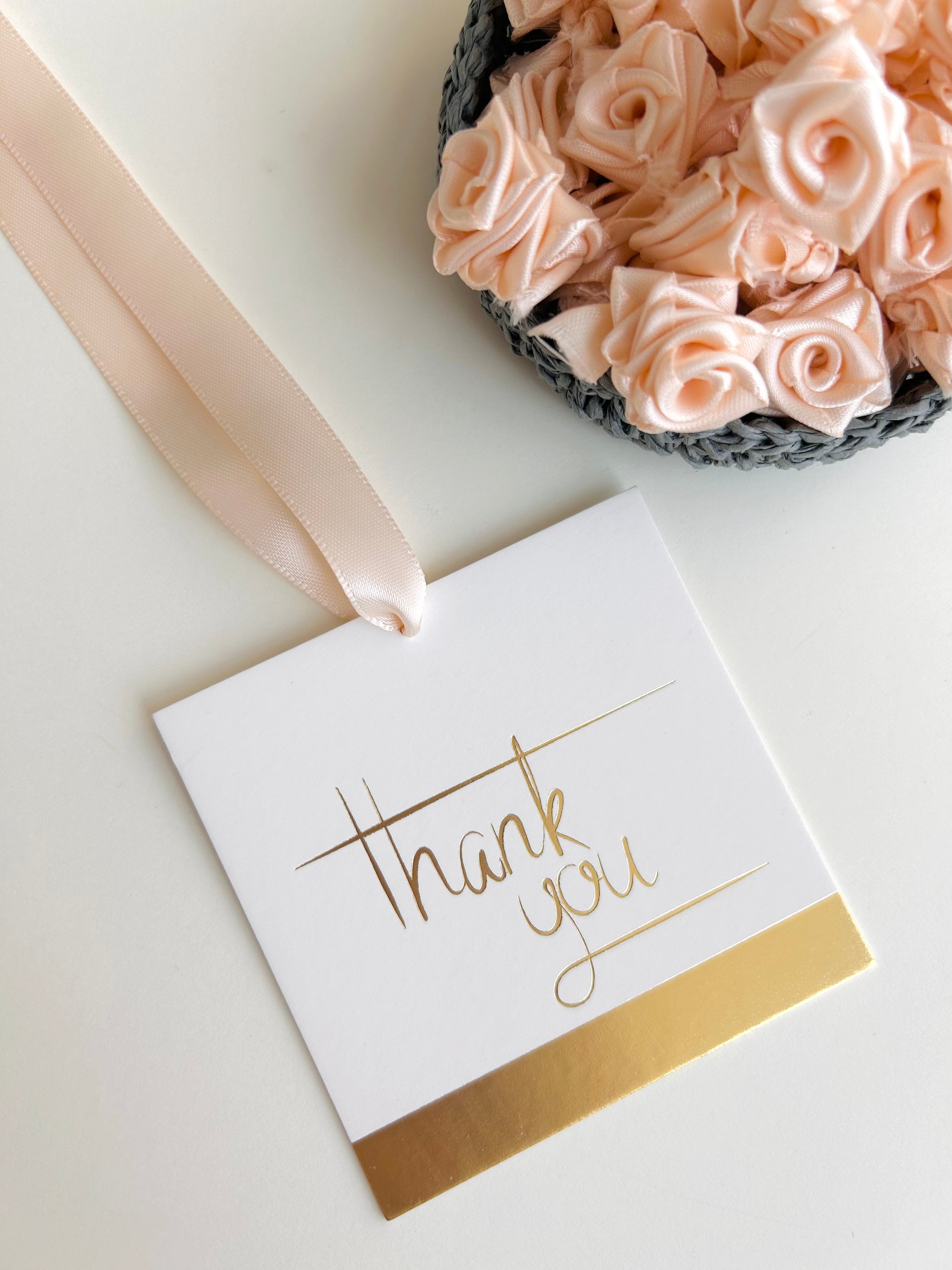 Thank you foiled gift tags (set of 6)