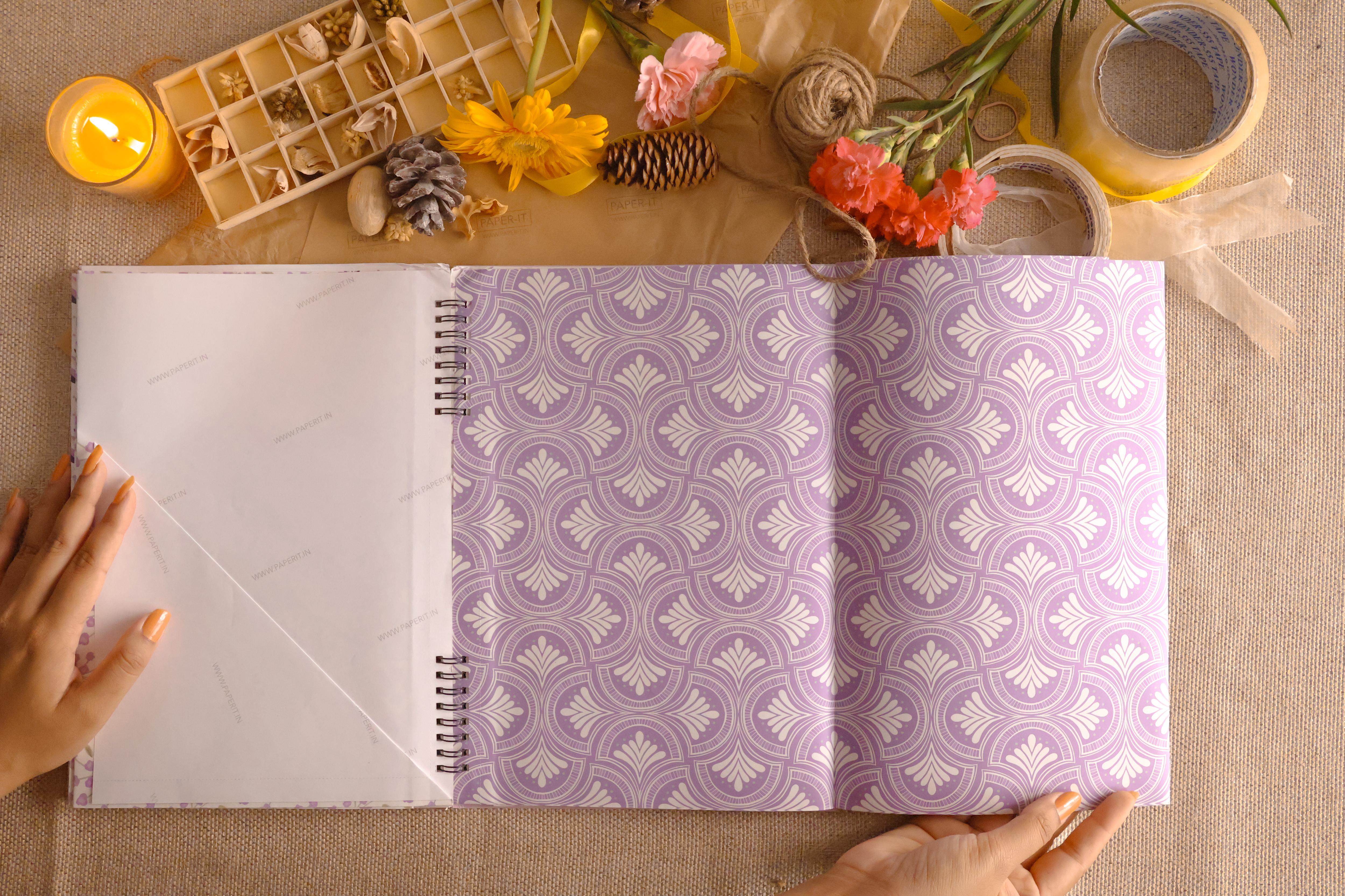 Lilac Wrapping sheet book (10 sheets)