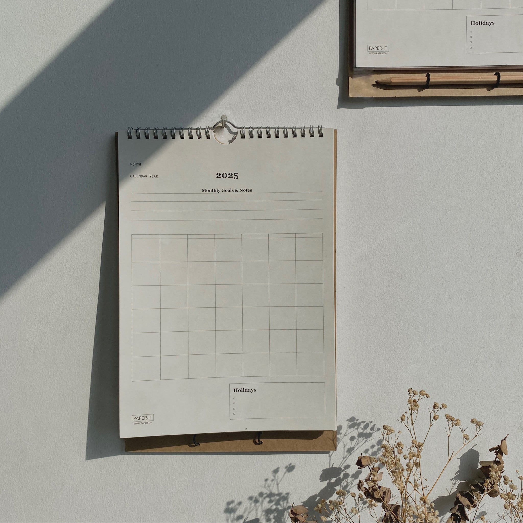 Tones wall calendar