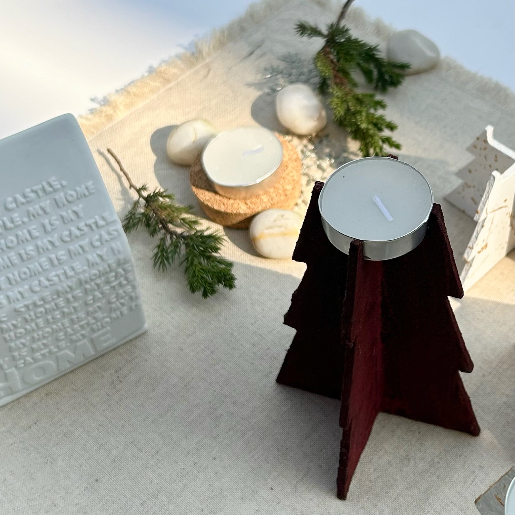 Christmas candle stands (Set Of 4)