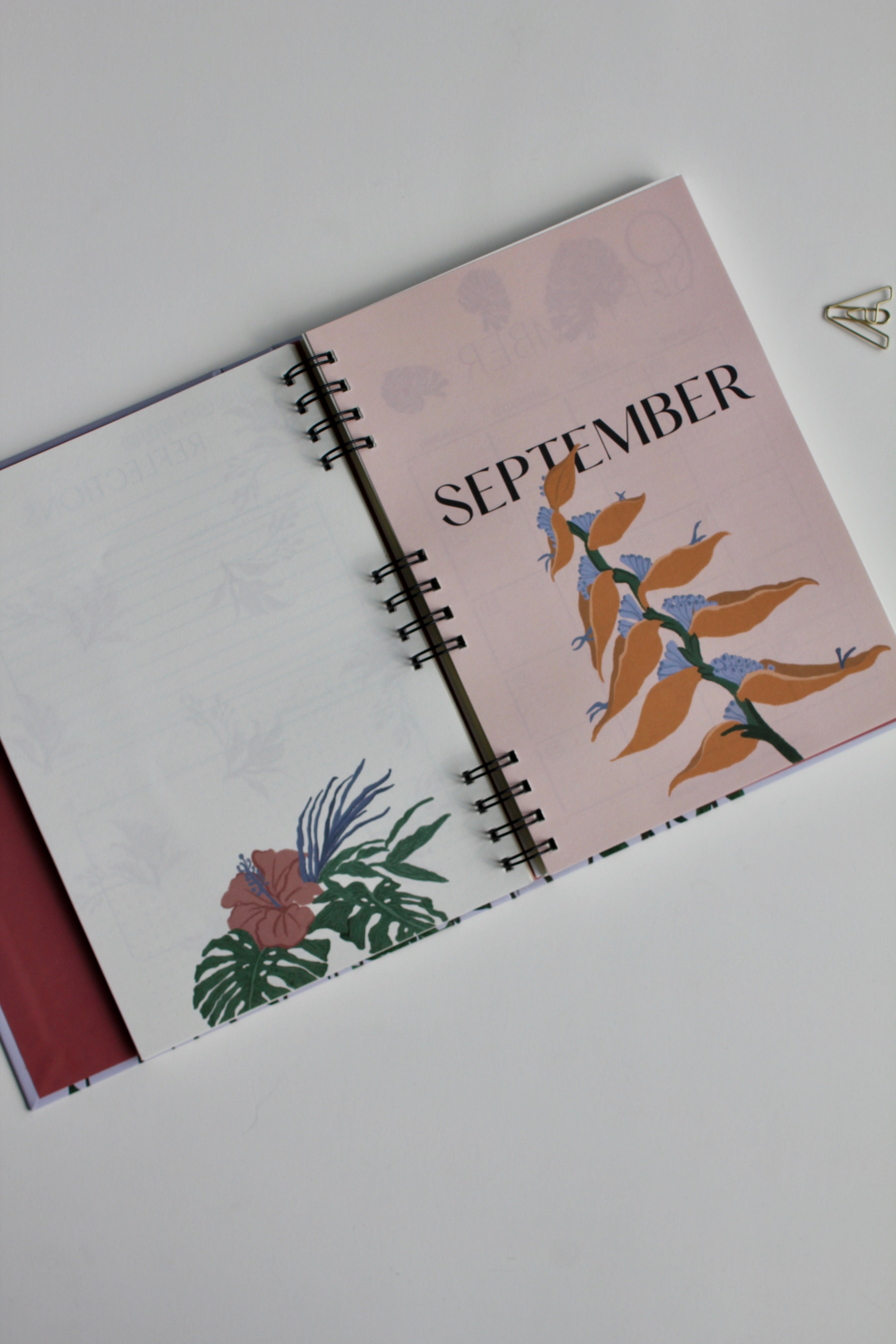 Floral cluster | Set of 2 half yearly planner book