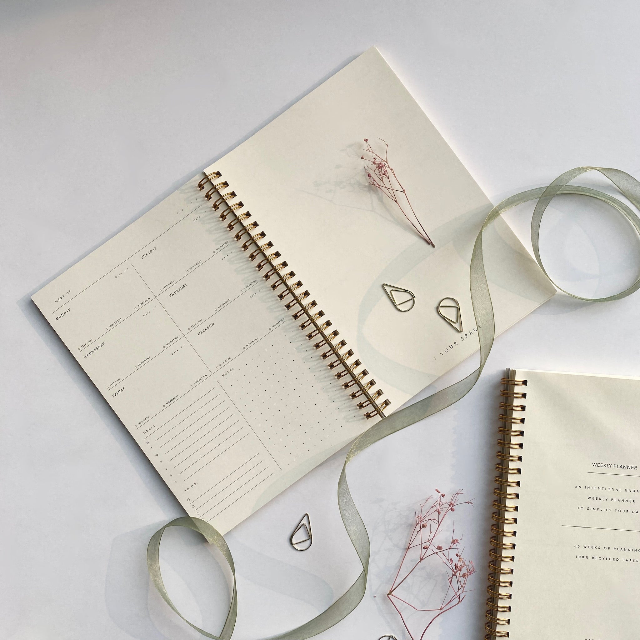 A5 evergreen planner notebook