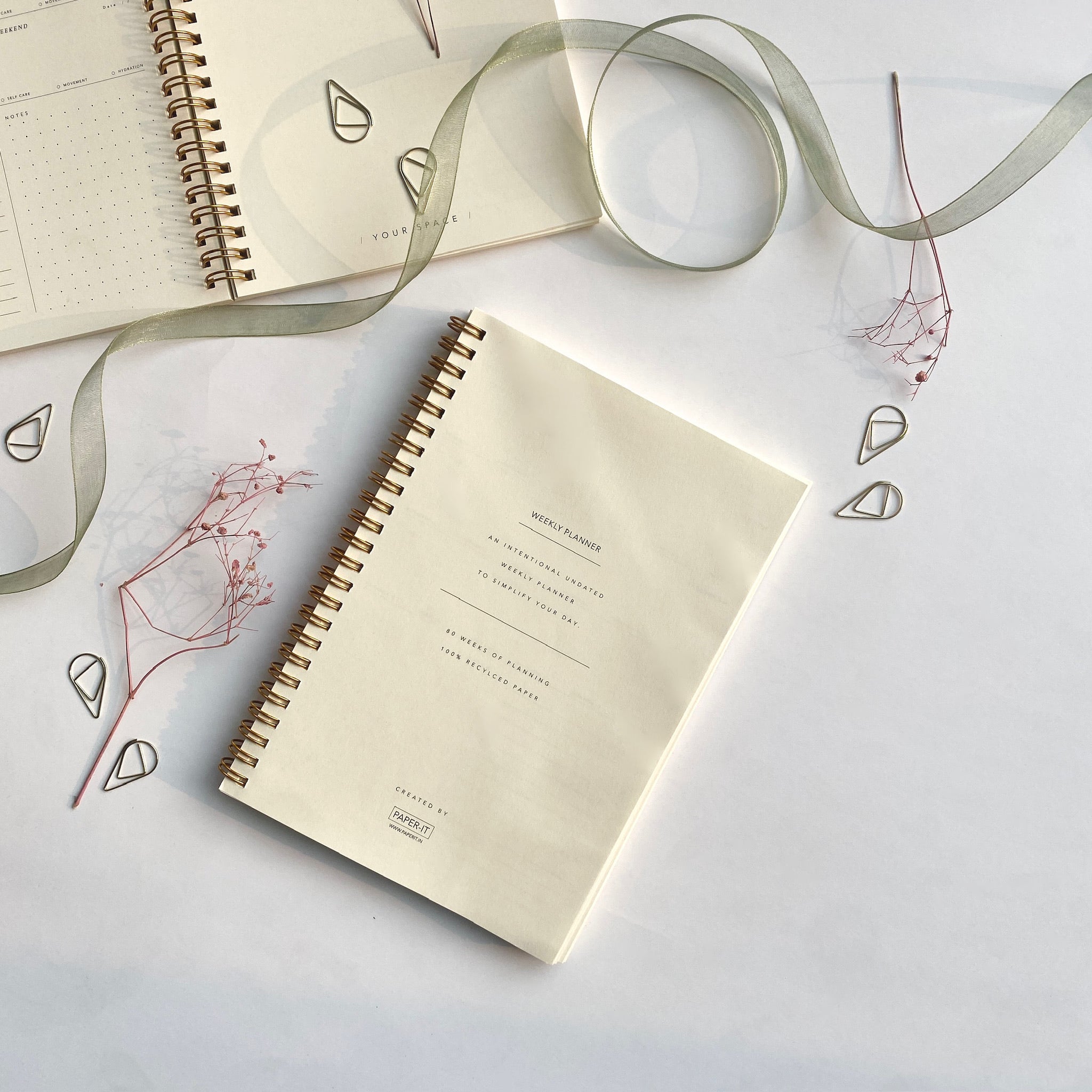 A5 evergreen planner notebook