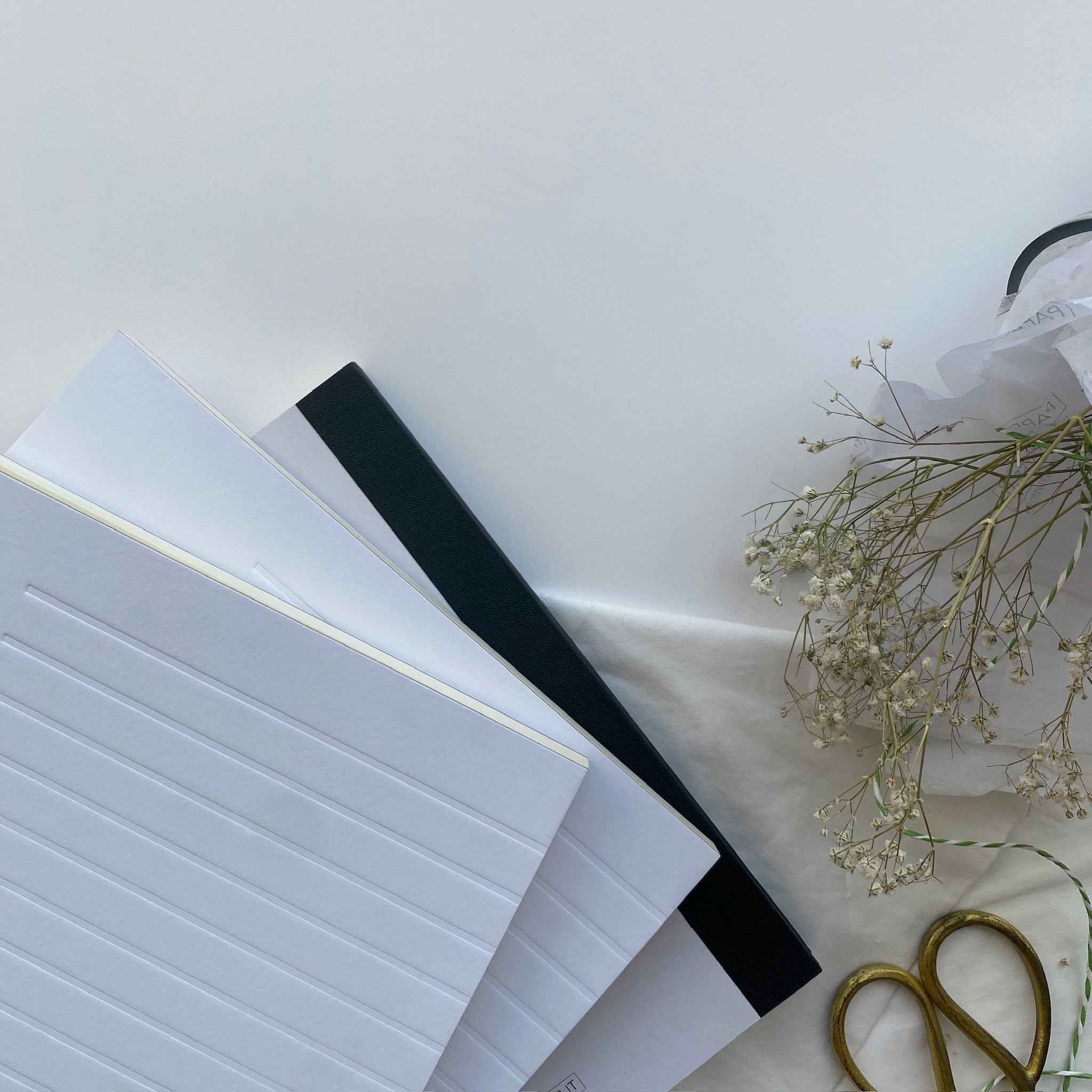 Quiet lines hardcover notebook