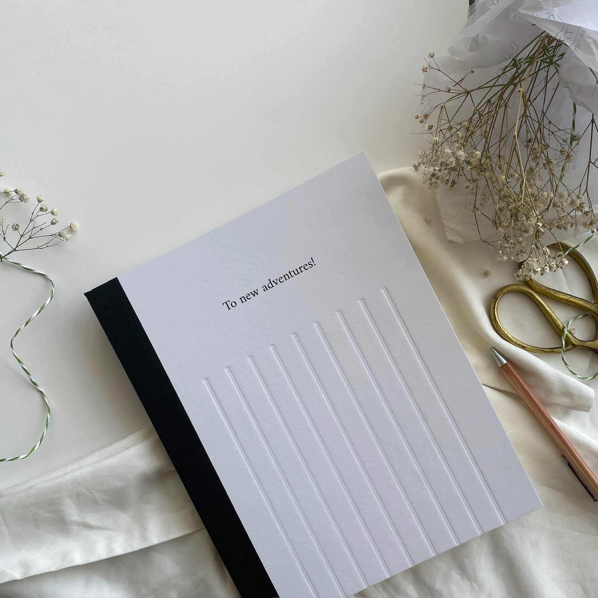 Quiet lines hardcover notebook
