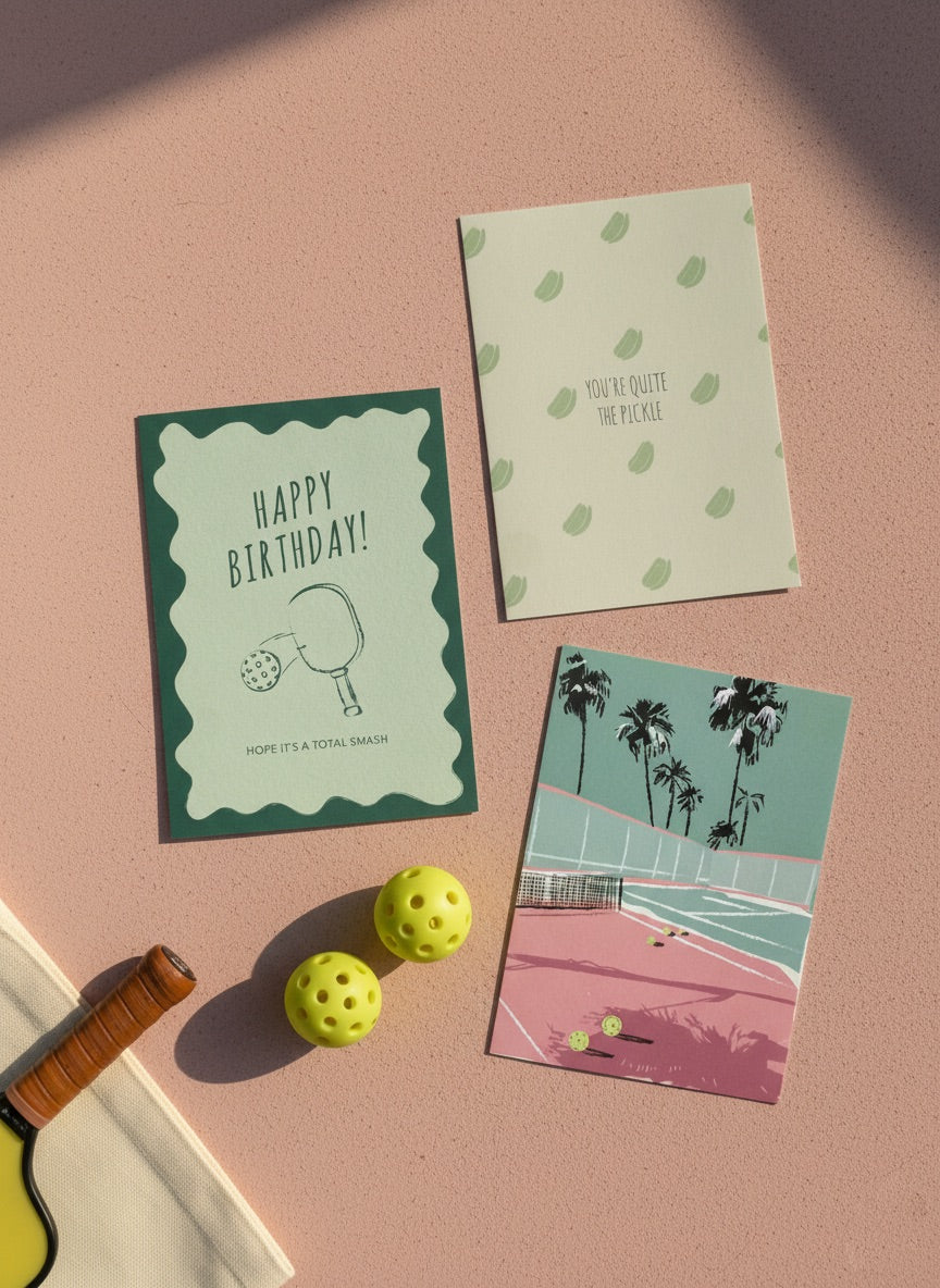 Game, Set, Cards (set of 6 note cards)