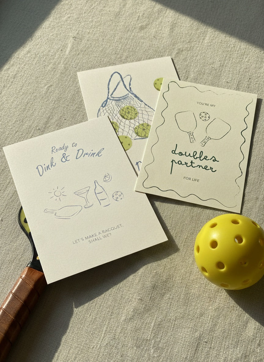 Game, Set, Cards (set of 6 note cards)