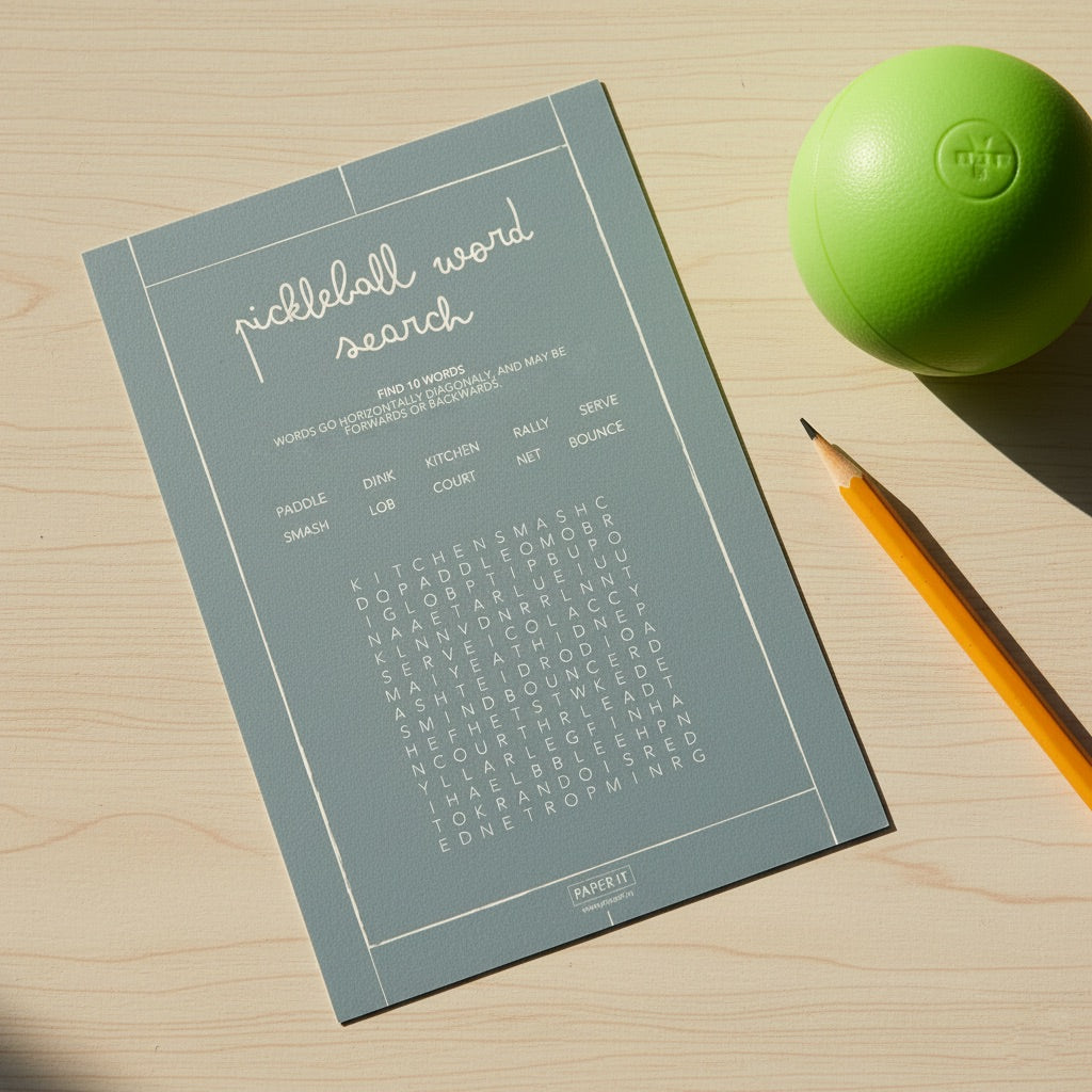 Play on – Pickleball activity pack (Set of 4)