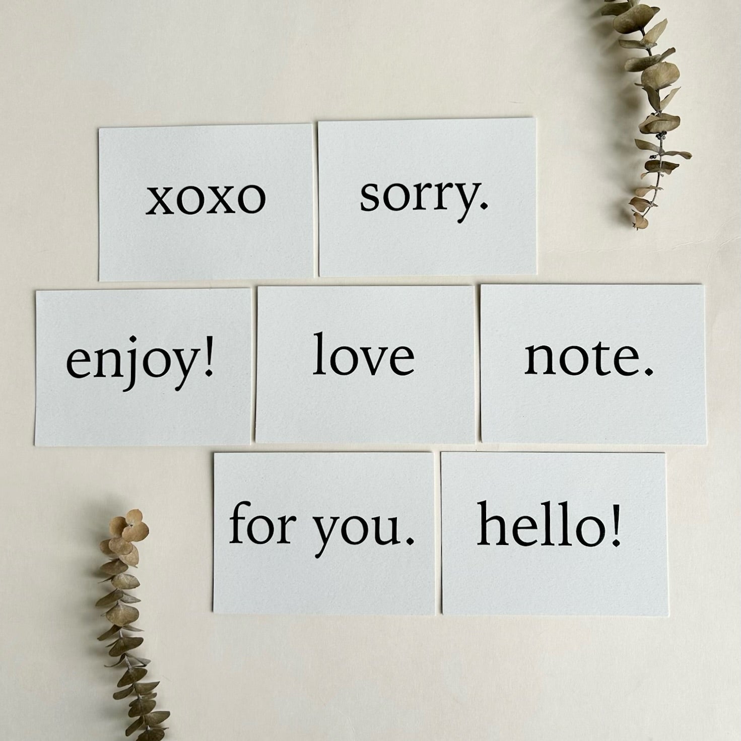 Everyday note cards | Set of 7