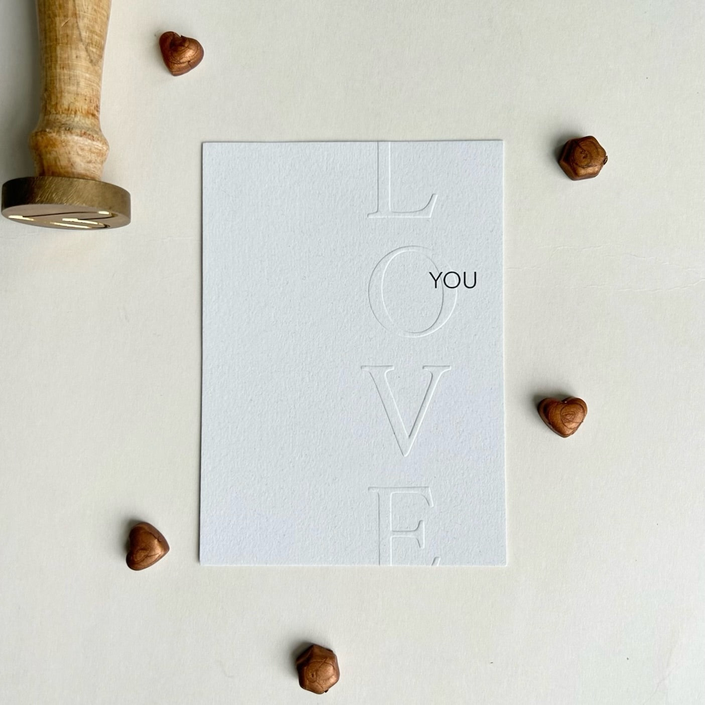 Affection embossed note cards | Set of 6