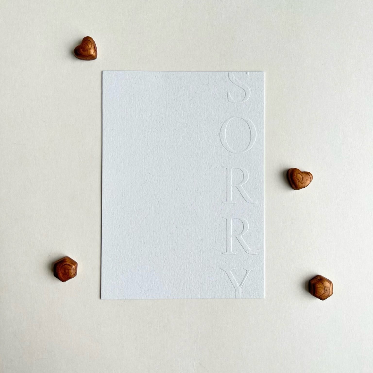 Affection embossed note cards | Set of 6