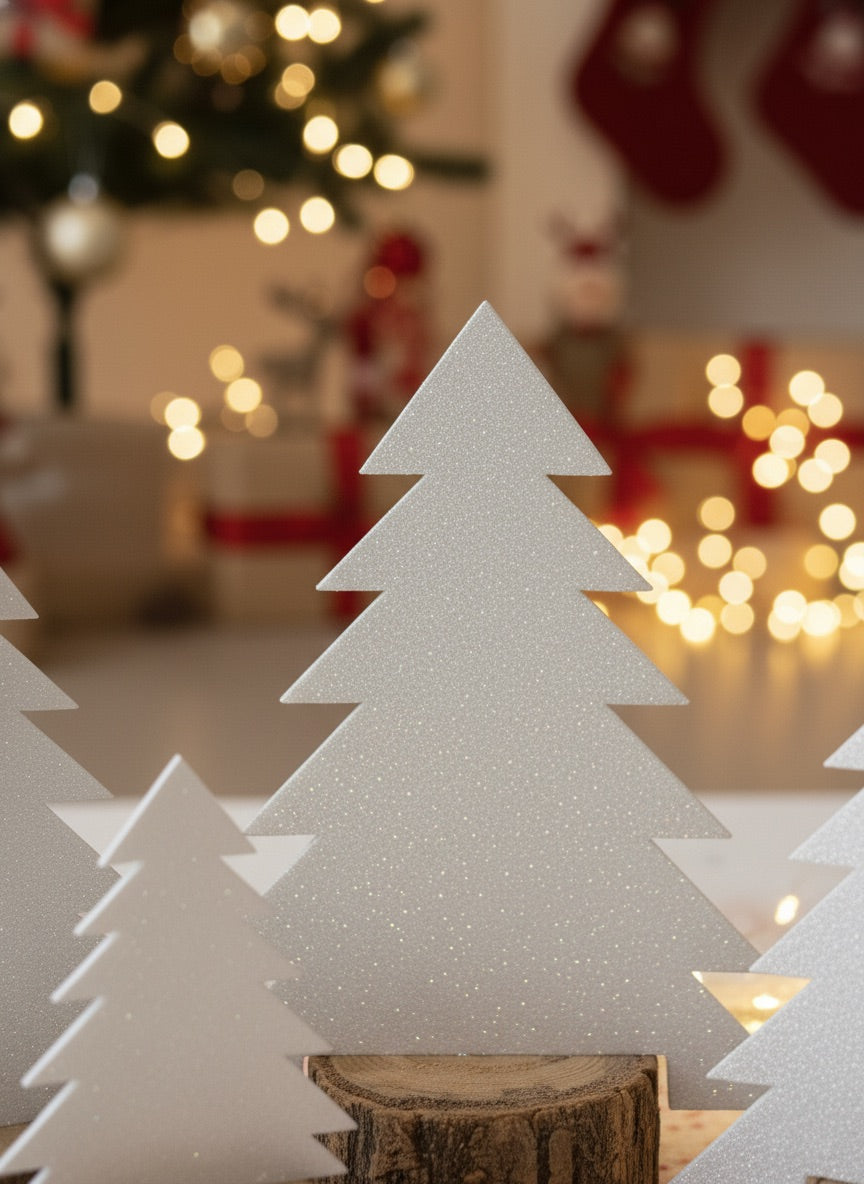 Mini Snowy Tree Set <br/> set of 3