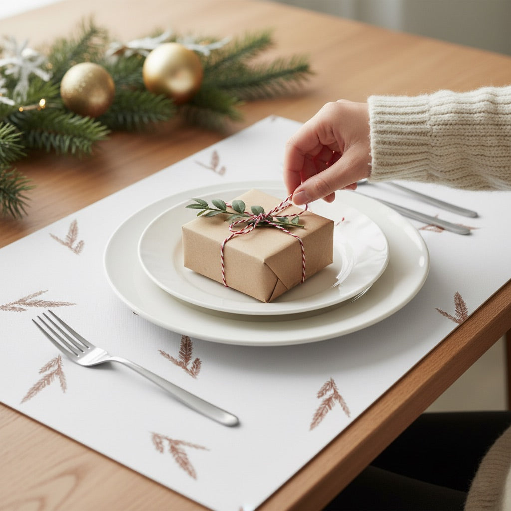 Coral Paper Tablemats <br/> Set of 50