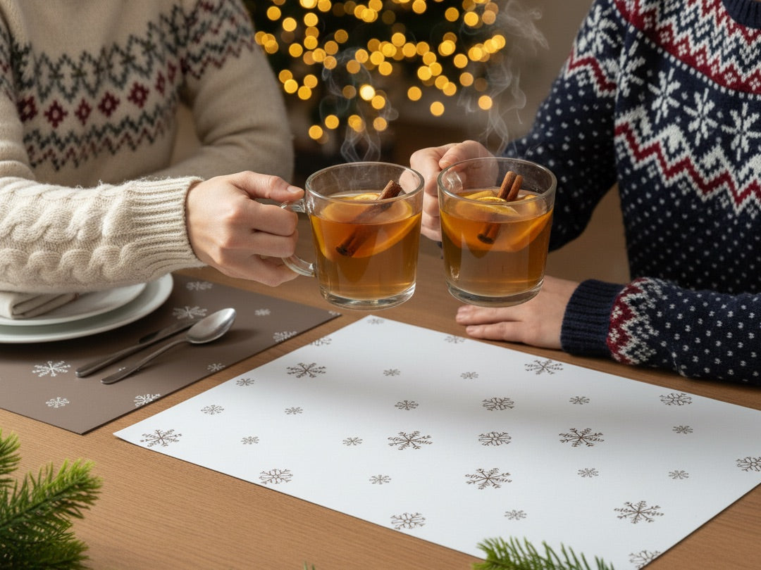 Snowflake Paper Tablemats <br/> Set of 50