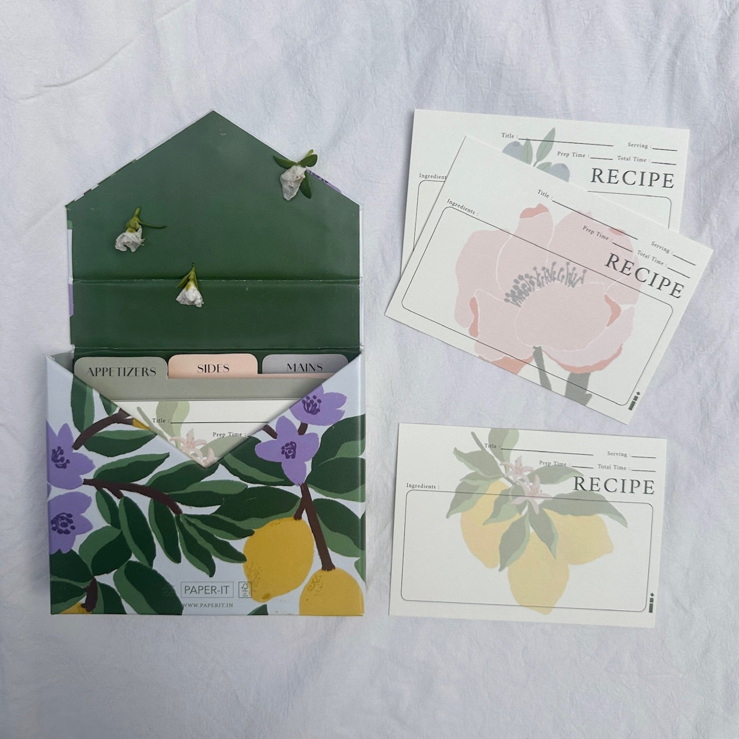 Sunny Lavender | Recipe Cards Box