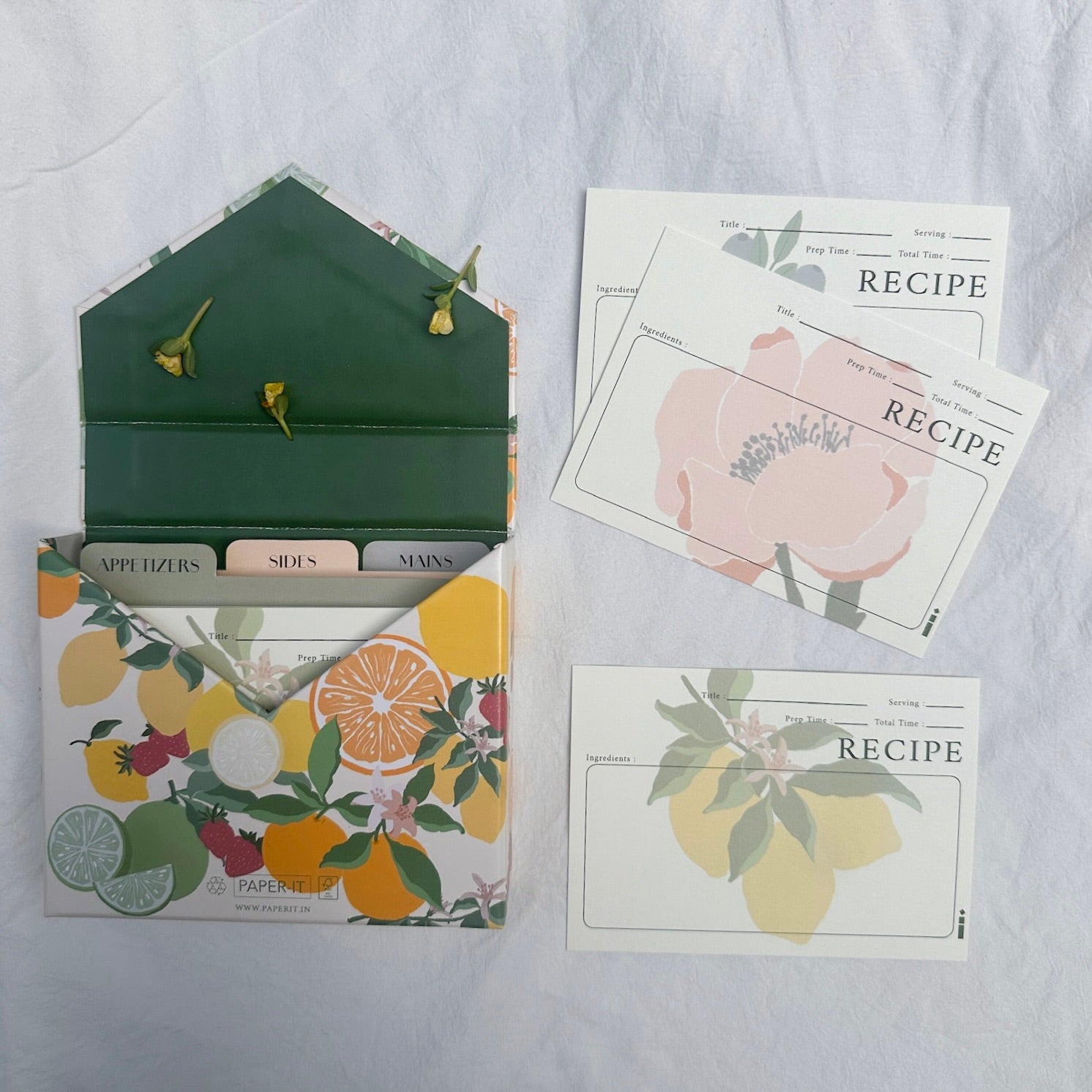 Citrus Grove | Recipe Cards Box